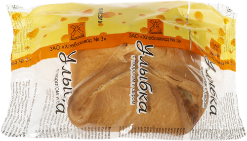 

Изделие булочное ХЗ СТАВРОПОЛЬСКИЙ Улыбка с творогом и сыром, 90г