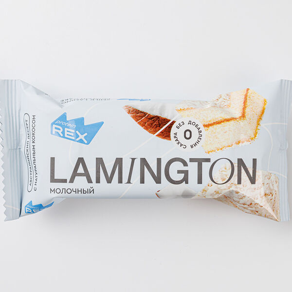 Пирожное протеиновое Protein Rex Lamington Молочный, 50г