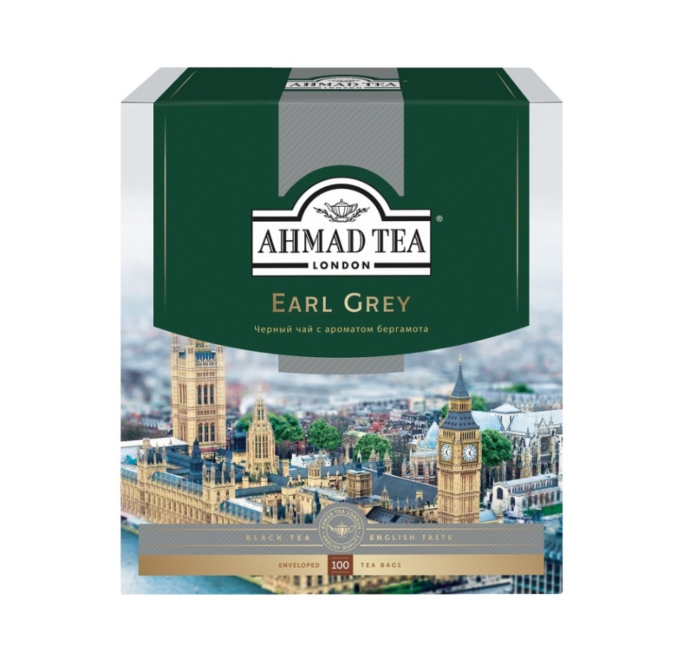 

Чай черный Ahmad Tea Earl Grey с бергамотом 100 пак 200 г