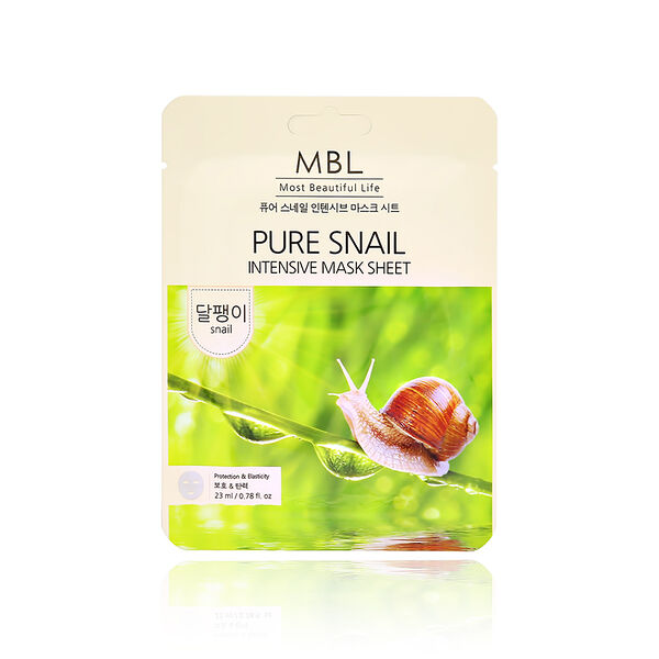 Маска для лица MBL с муцином улитки успокаивающая 23 мл