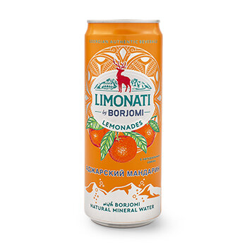 Напиток газированный Боржоми (Borjomi) Лимонати (Limonati) Мандарин 0.33 л