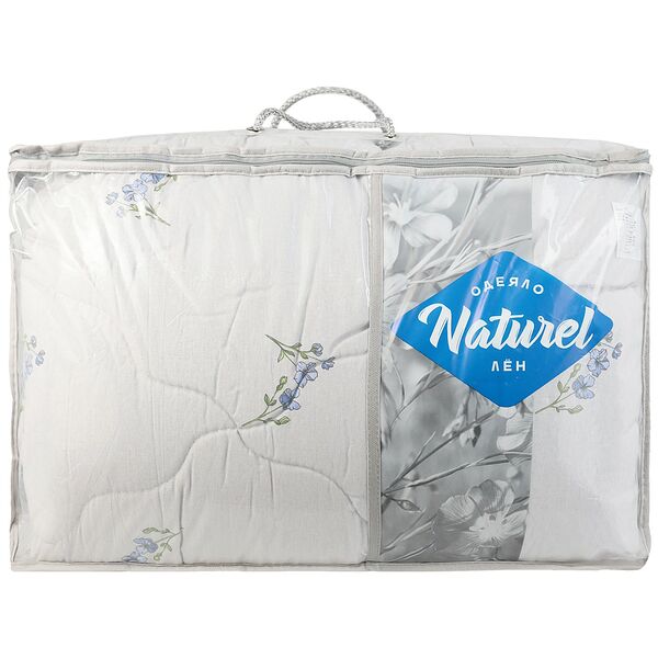 Одеяло всесезонное Эльф Лен, 2-сп, 172х205 см, льняное волокно/полиэстер