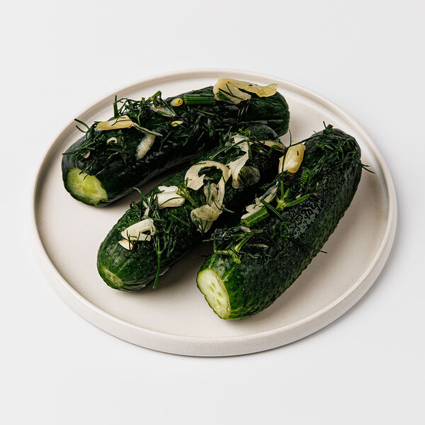 Огурцы малосольные, кафе