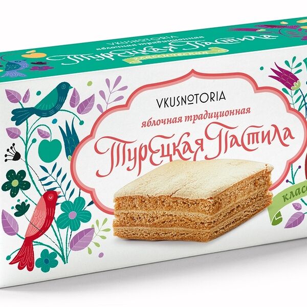 Пастила яблочная Vkusnotoria Турецкая традиционная классическая, 100 г