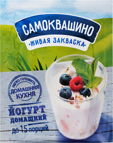 

Закваска Самоквашино Йогурт для приготовления кисломолочной продукции 2 г