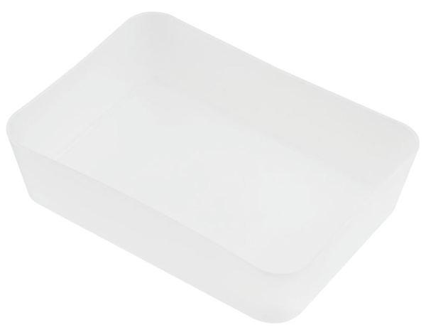 Лоток для канцелярских принадлежностей Стамм пластиковый прозрачный, 13х17.8х4,4 см