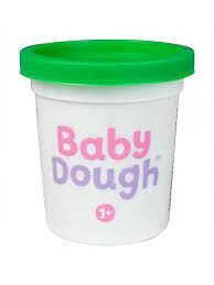 Тесто для лепки в баночке BabyDough, зеленый 100г BD009