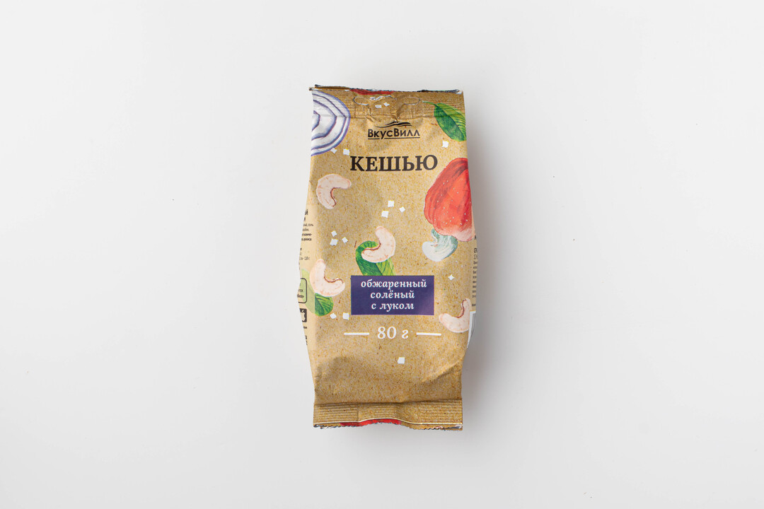 

Кешью ВкусВилл обжаренный соленый с луком