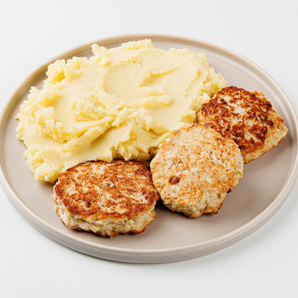 Биточки куриные с капустой и картофельным пюре, 480 г