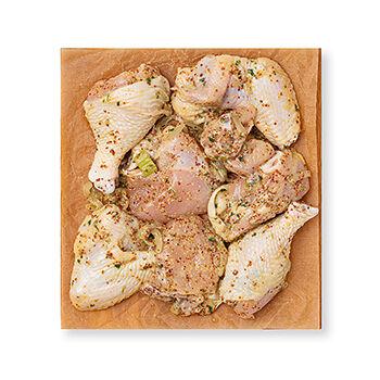 Шашлык из фермерской курицы в маринаде с зерновой горчицей охлажденный «Азбука вкуса»