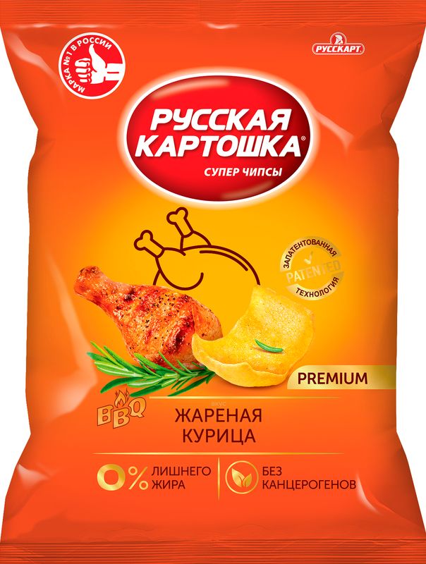 

Чипсы Русская картошка Жареная курица 190 г