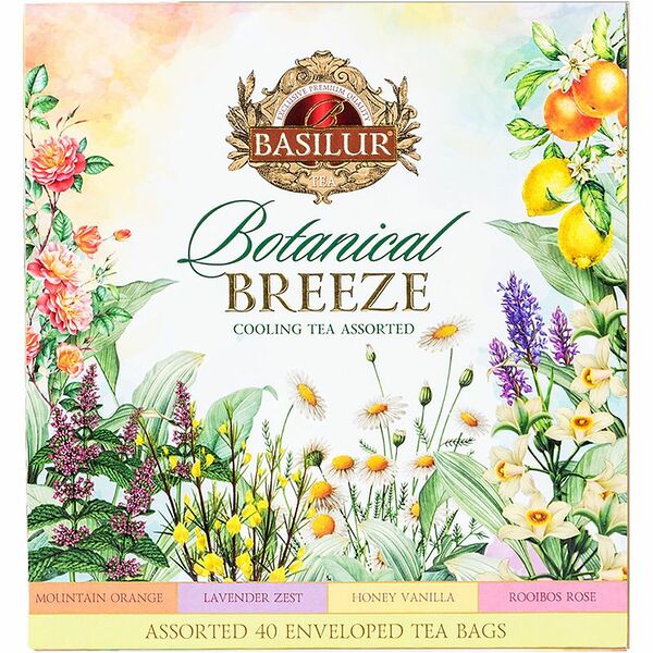 Чай Basilur Коллекция Цветочный бриз Ассорти, 40 шт 65г