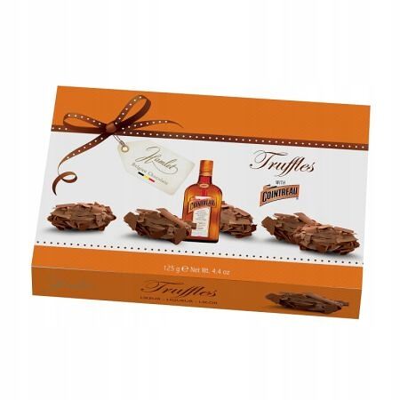 Набор конфет Hamlet Трюфели Куантро из молочного шоколада с ликером к/к