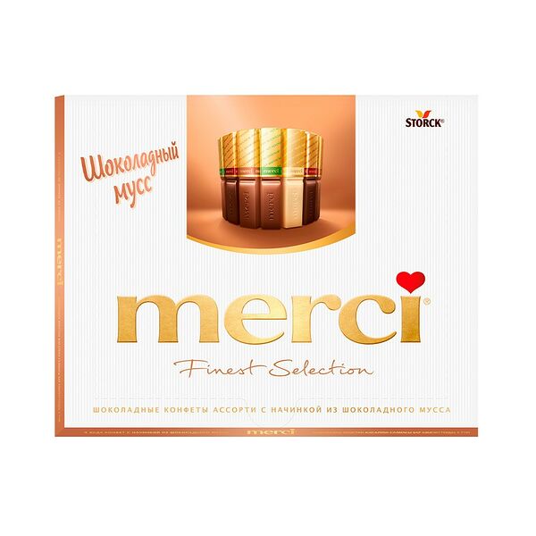 Мерси Шоколад шоколадный мусс Finest Selection вес 210г. Storck ГЕРМАНИЯ