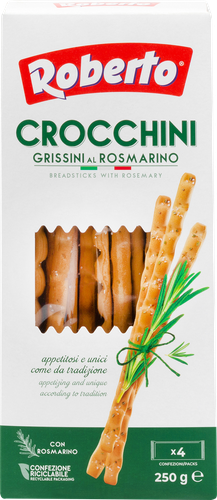 

Хлебные палочки Roberto Grissini Crocchini с розмарином 250 г