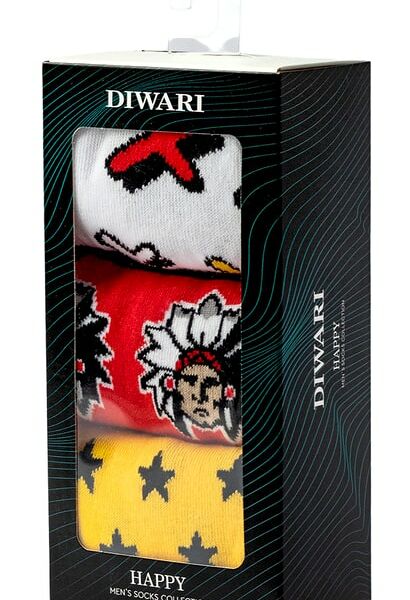 Носки мужские Diwari Happy Размер 42-43 3 пары