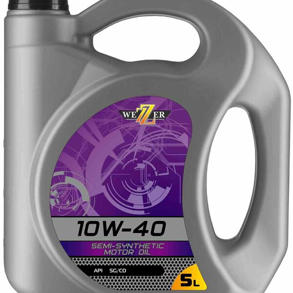 Масло моторное полусинтетическое Wezzer 10W-40 SG/CD