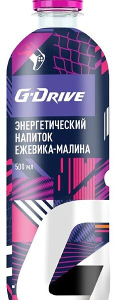 Напиток G-Drive энергетический Ежевика-Малина 500мл