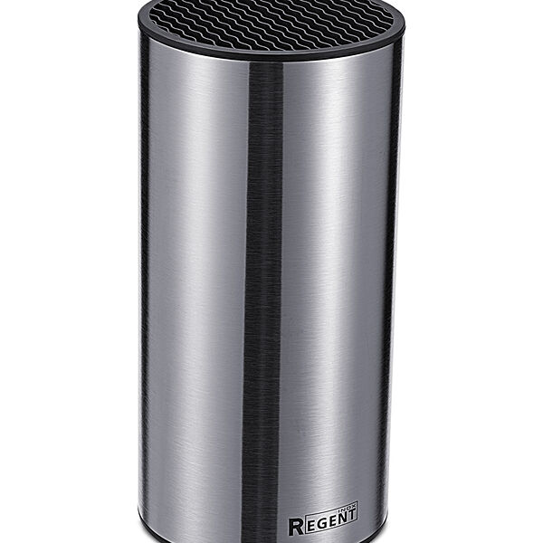 Подставка для ножей Regent Linea Block, 23х11 см, пластик/нерж. сталь