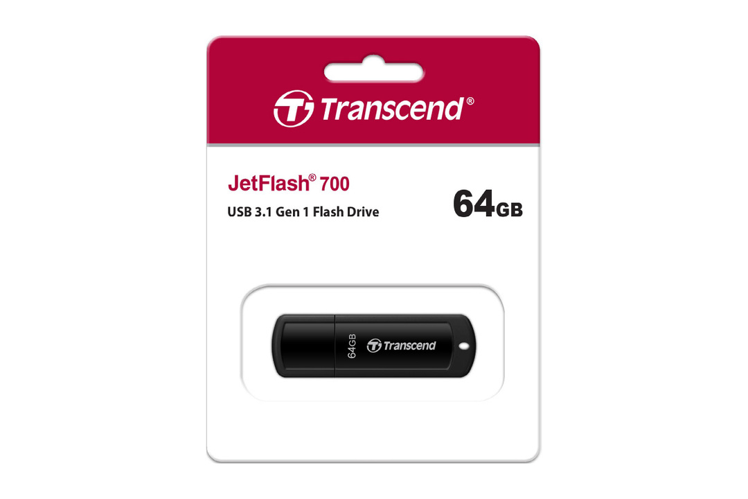

Флешка Transcend JetFlash 700 USB 3.1 G1 64Gb черная (TS64GJF700) (К)