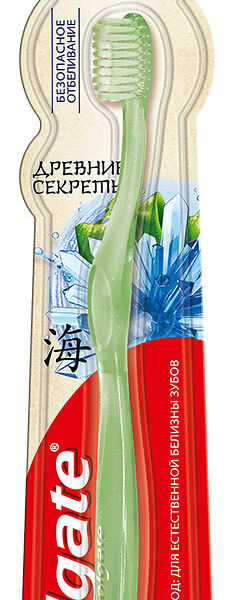 Зубная щетка Colgate Древние секреты Безопасное отбеливание мягкая, цвет в ассортименте