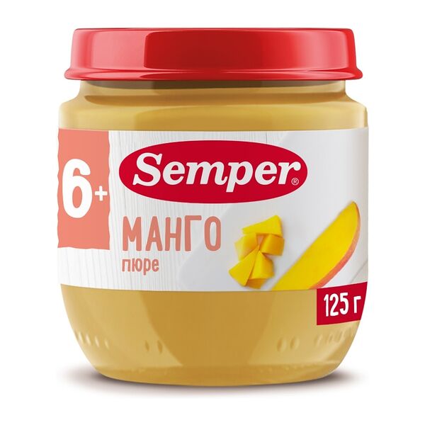 Пюре Semper манго с 6 месяцев