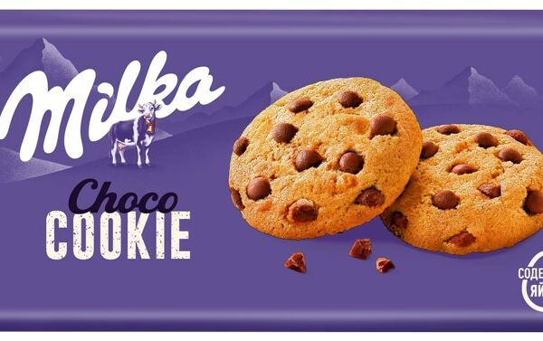 Печенье Milka Choco Cookies с кусочками шоколада 168 г