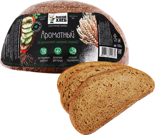 Хлеб Ароматный Рижский Хлеб бездрожжевой заварной подовый