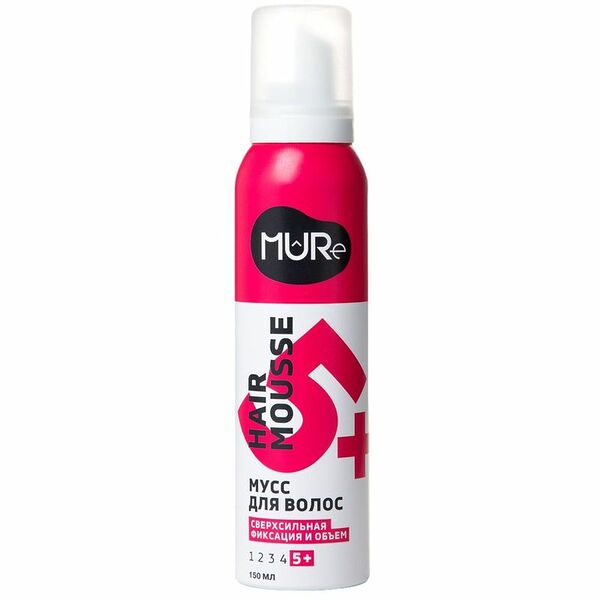 Мусс для волос MURE Volume&Max Hold Сверхсильная фиксация 5+