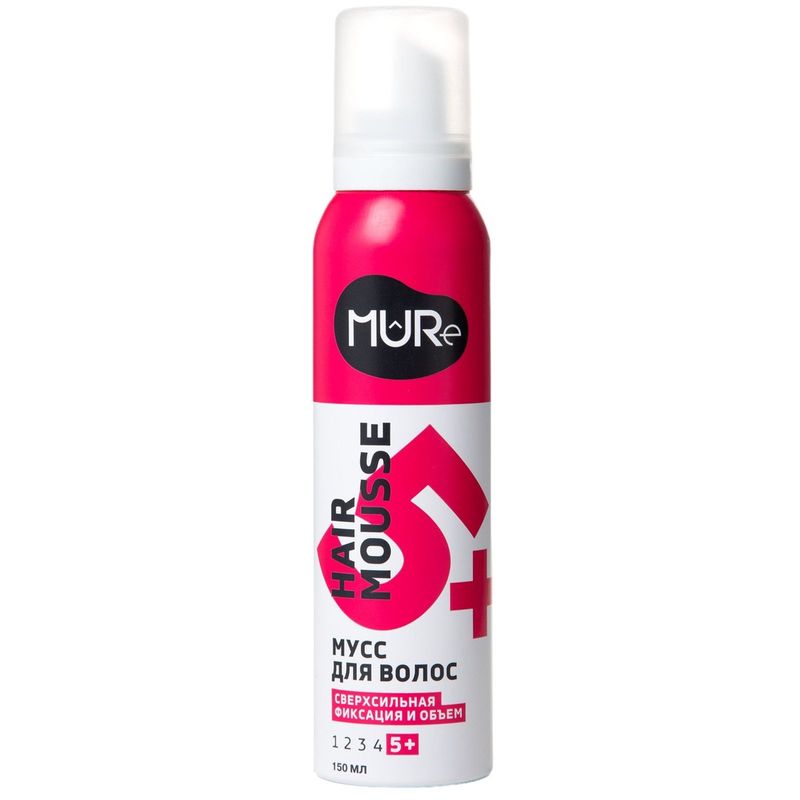 

Мусс для волос MURE Volume&Max Hold Сверхсильная фиксация 5+