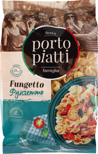 

Макароны PORTO PIATTI Фунгетто, 400г