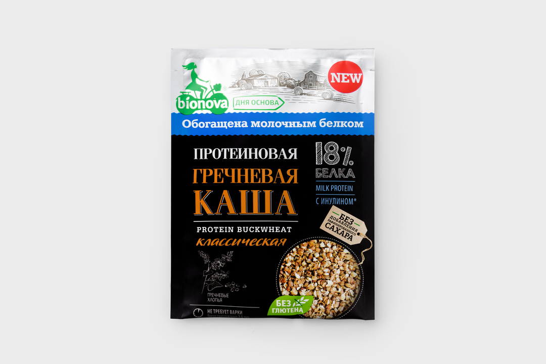 

Каша протеиновая Bionova Гречневая классическая 40 г