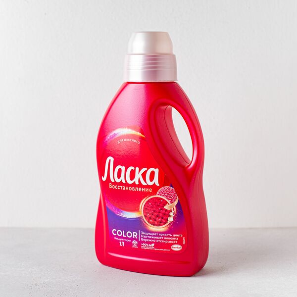 Гель для стирки Ласка COLOR Восстановление цвета, 1 л