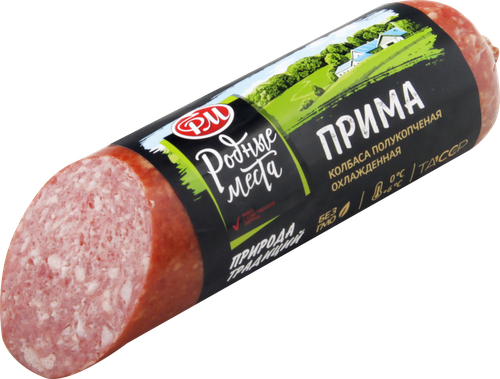 

Колбаса Родные места Прима полукопченая 330 г