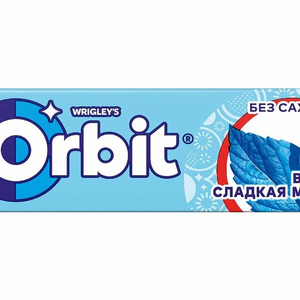 Жевательная резинка Orbit сладкая мята без сахара 13.6 г