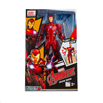 Игрушка KiddiePlay Marvel фигурка Железный человек со световыми и звуковыми эффектами Avengers, Китай