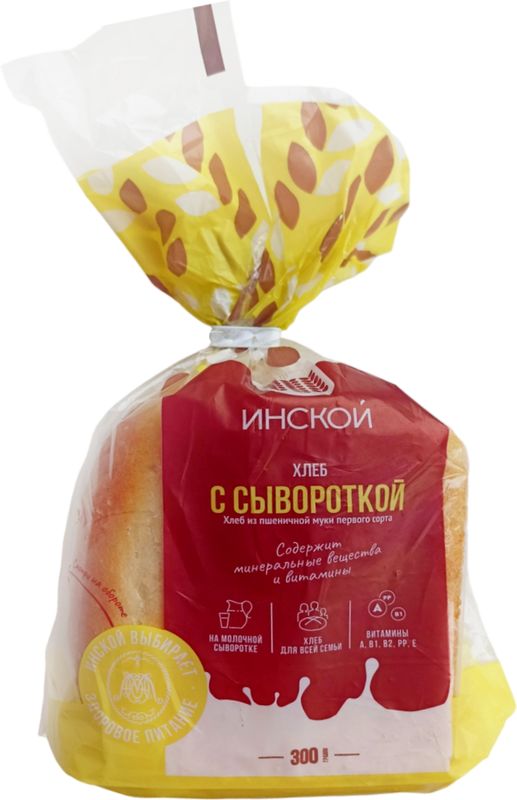 

Хлеб пшеничный Инской с сывороткой 300 г