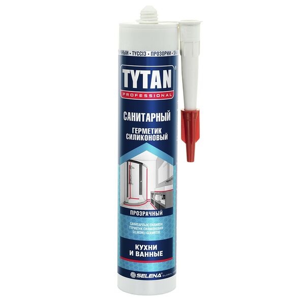 Герметик силиконовый Tytan Professional, 280 мл, санитарный бесцветный