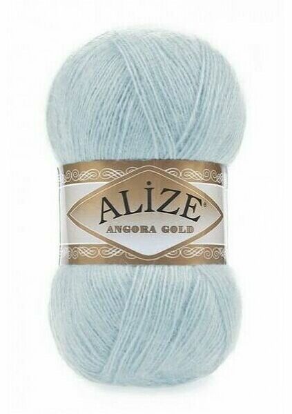 Пряжа ALIZE 'Angora Gold' 100гр. 550м (80%акр, 20%шерсть) ТУ(114 мята)