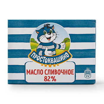 Масло сладкосливочное 82%, «Простоквашино» 180 г