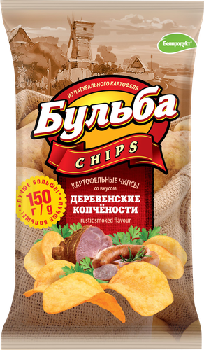 

Чипсы Бульба Chips Деревенские копчености 150 г