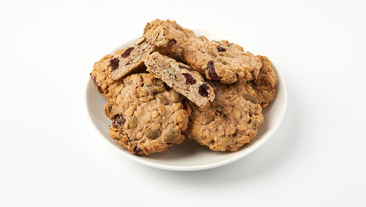 Печенье овсяное с клюквой, брусникой и семенами тыквы, 200г