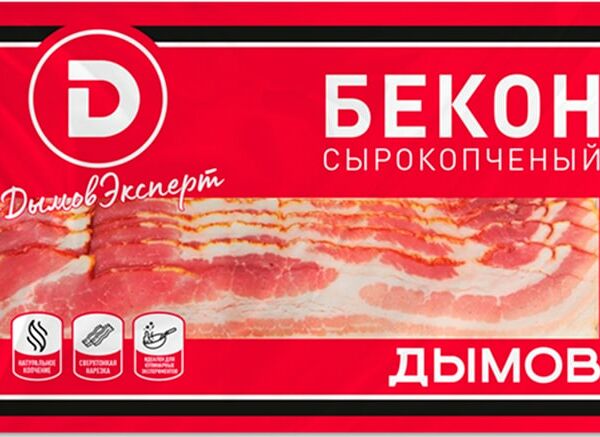 Бекон Дымов сырокопченый 200г
