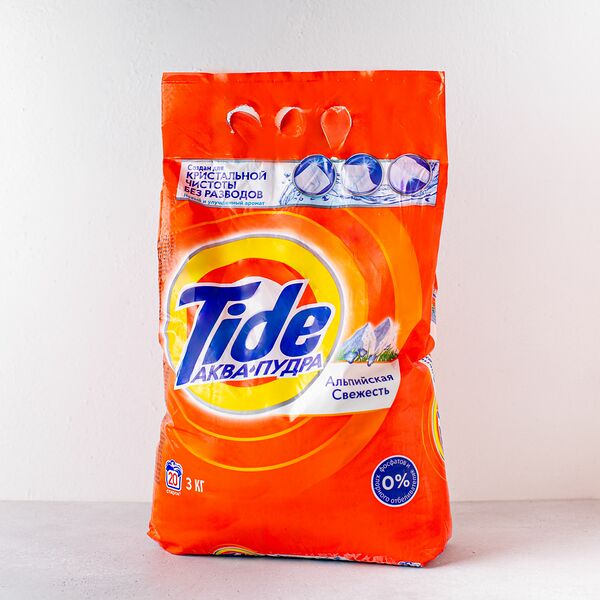Стиральный порошок Tide Аква-пудра Альпийская свежесть, 3 кг