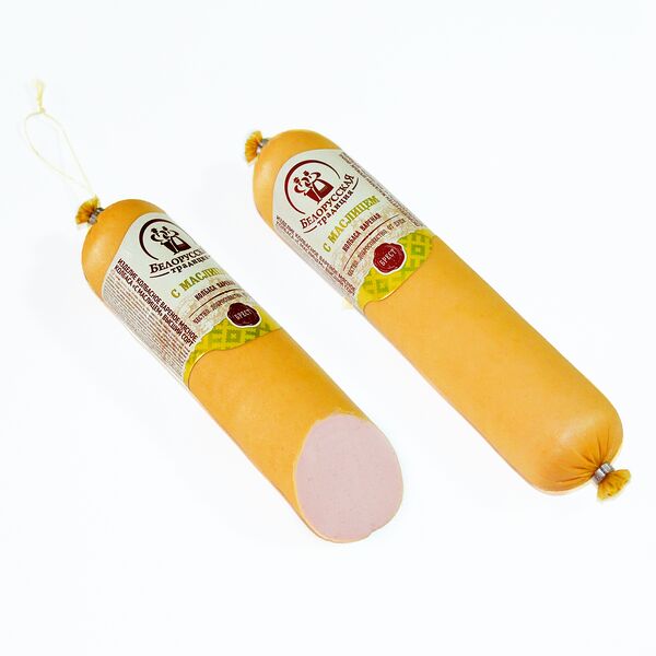 Колбаса БЕЛОРУССКАЯ ТРАДИЦИЯ с маслицем вар в/с вес до 400г