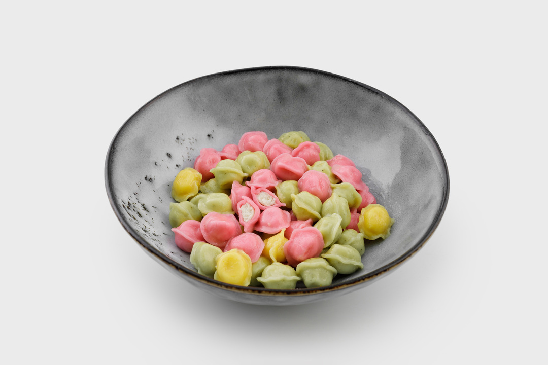 

Пельмени ВкусВилл Микро с индейкой цветные замороженные, вес