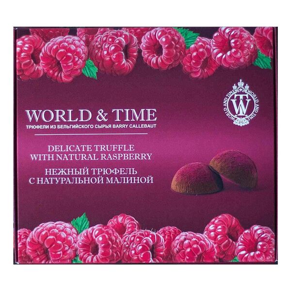 Трюфели World & Time в малиновой обсыпке, 120 г