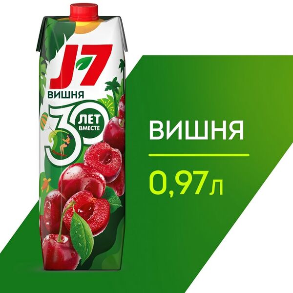 Нектар J-7 Вишневый осветленный 970мл