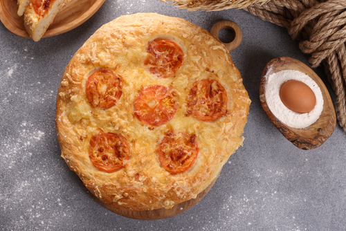 

Хлеб Фокачча с томатом и сыром, на закваске, 400 г