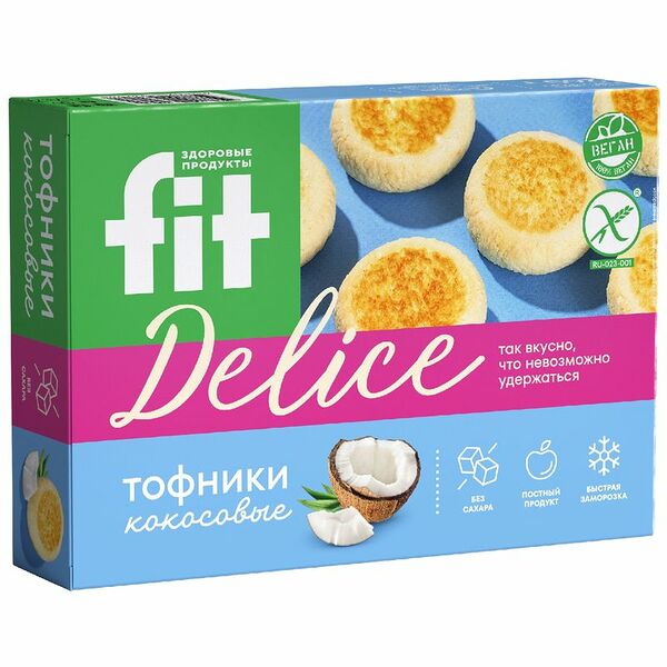 Тофники FitDelice кокосовые замороженные 260 г